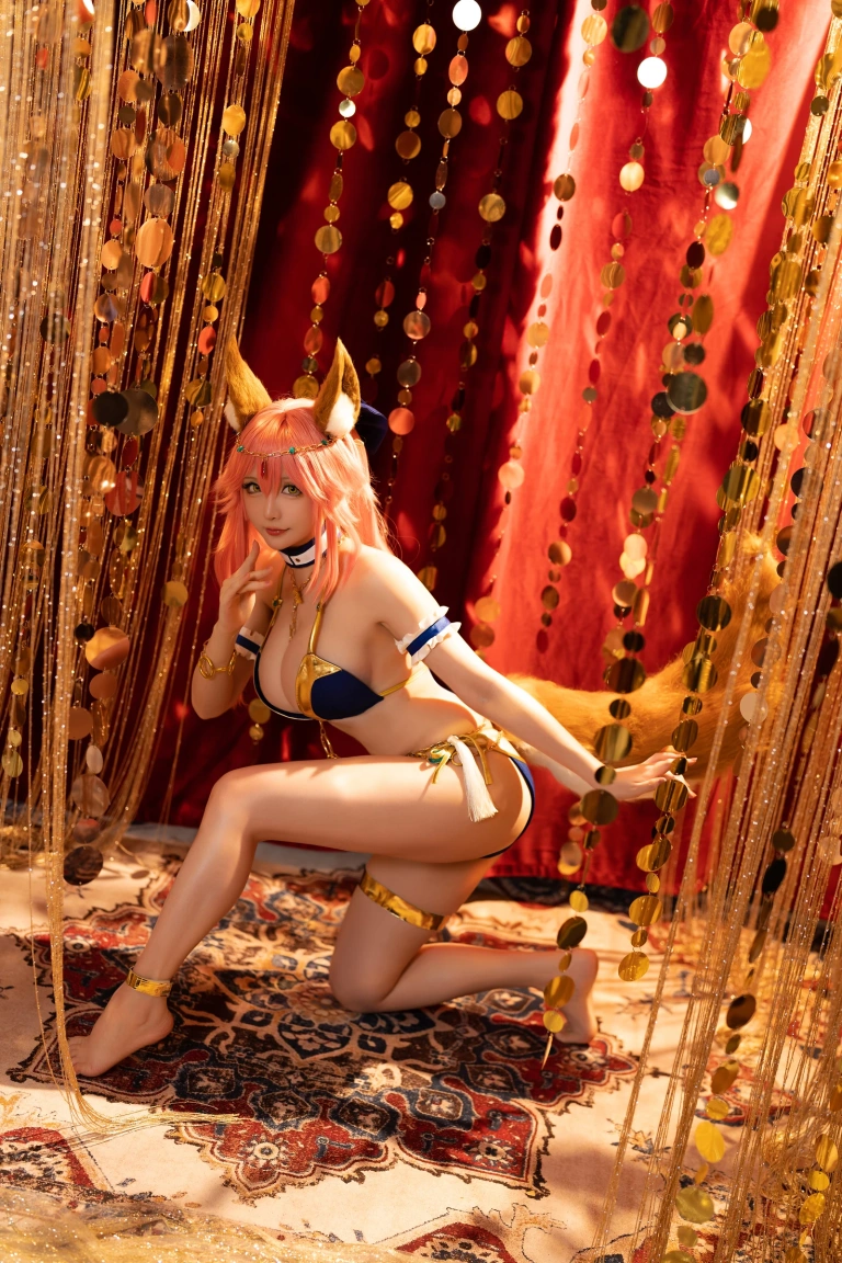 星之迟迟《2022月度计划 7月套图B FGO-玉藻前舞娘》主题写真：36张全套美图