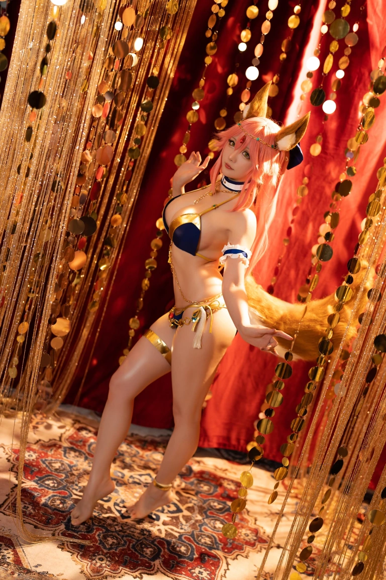 星之迟迟《2022月度计划 7月套图B FGO-玉藻前舞娘》主题写真：36张全套美图