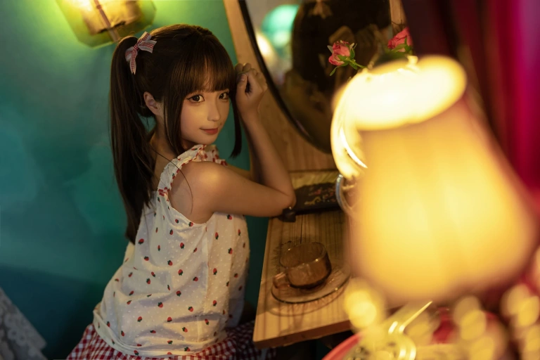 蠢沫沫《红格子》主题写真：118张全套美图