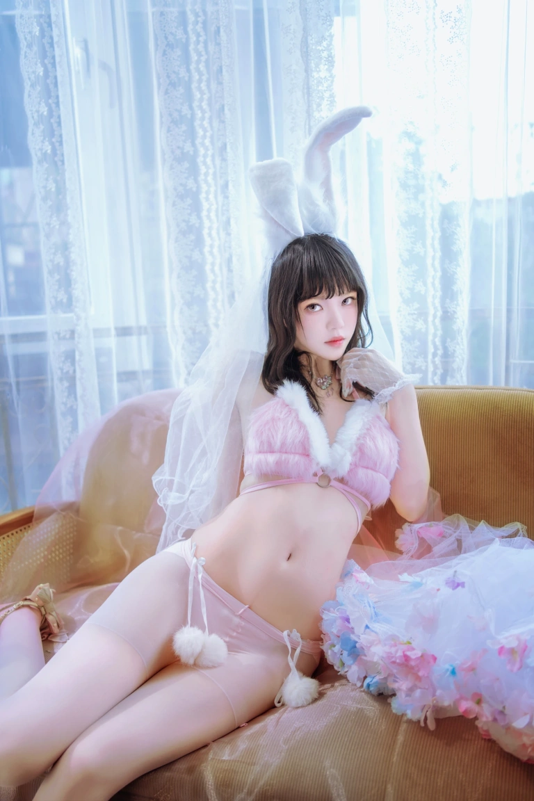 桜桃喵《花嫁兔》主题写真：54张全套美图，含2个视频