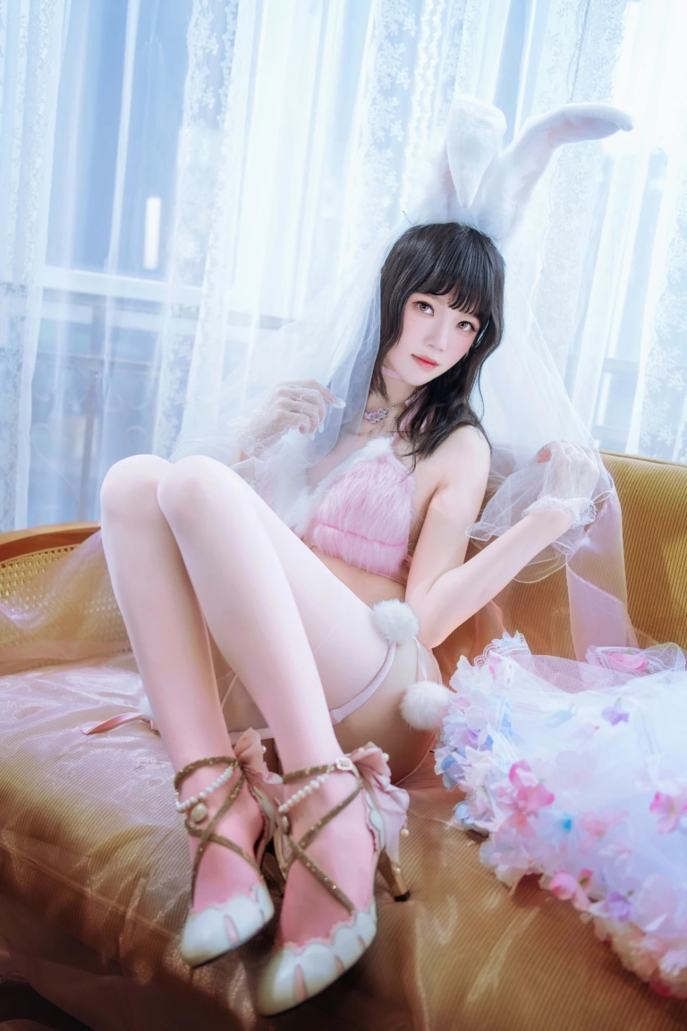 桜桃喵《花嫁兔》主题写真：54张全套美图，含2个视频