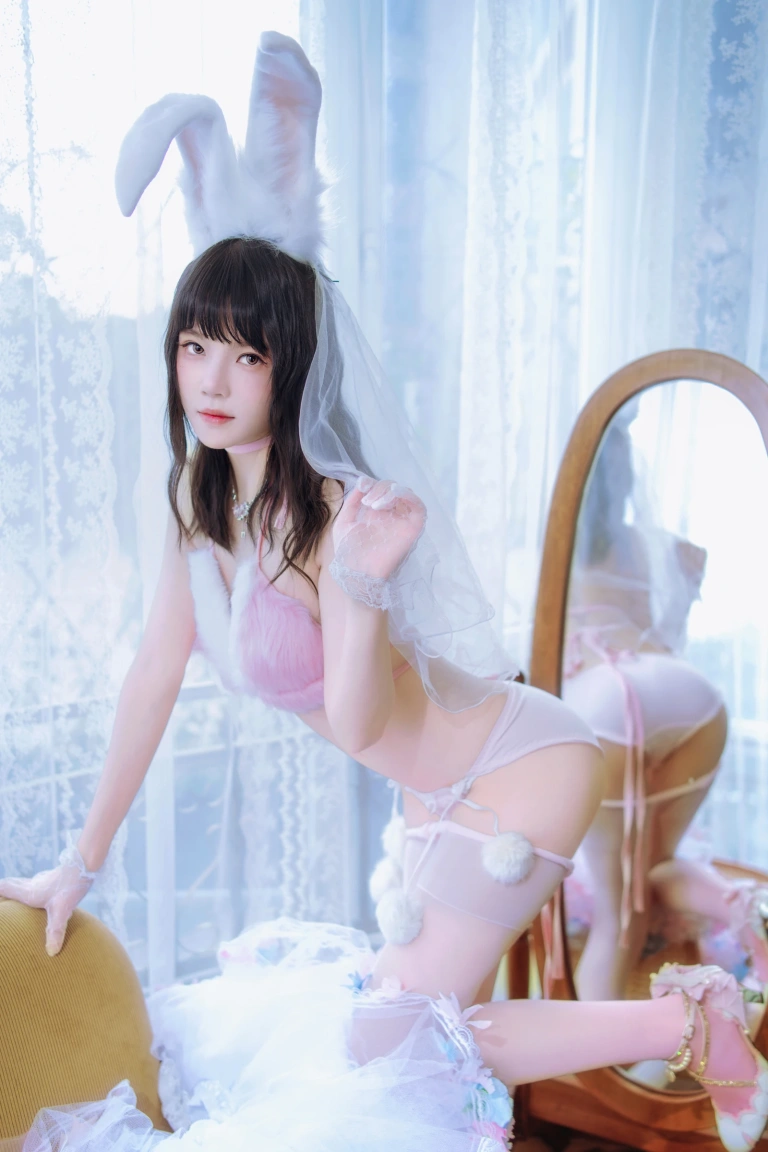 桜桃喵《花嫁兔》主题写真：54张全套美图，含2个视频