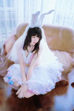 桜桃喵《花嫁兔》主题写真：54张全套美图，含2个视频