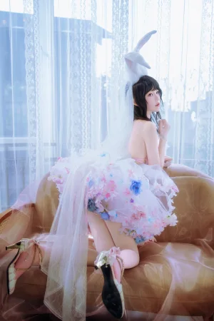 桜桃喵《花嫁兔》主题写真：54张全套美图，含2个视频