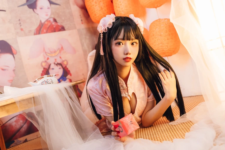 果咩酱《中国风 电子图》主题写真：21张全套美图