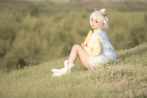 蠢沫沫《懒羊羊cos》主题写真：20张全套美图