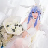 星之迟迟《碧蓝航线 花园兔女郎》主题写真：37张全套美图