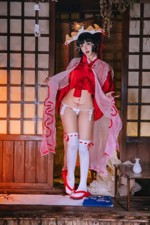 日奈娇(椎名莜)《辉夜巫女》主题写真：130张全套美图，含1个视频