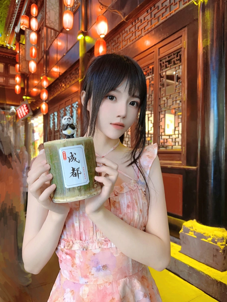 桜桃喵《花束自拍》主题写真：28张全套美图