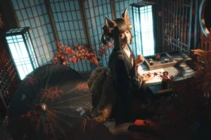 蠢沫沫《小赤城》主题写真：55张全套美图