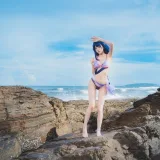 桜桃喵《雷电将军 泳装》主题写真：28张全套美图