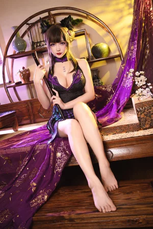 星之迟迟《蝴蝶旗袍》主题写真：46张全套美图