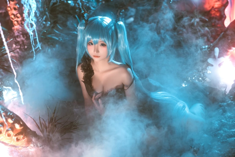 蠢沫沫《深海少女》主题写真：44张全套美图