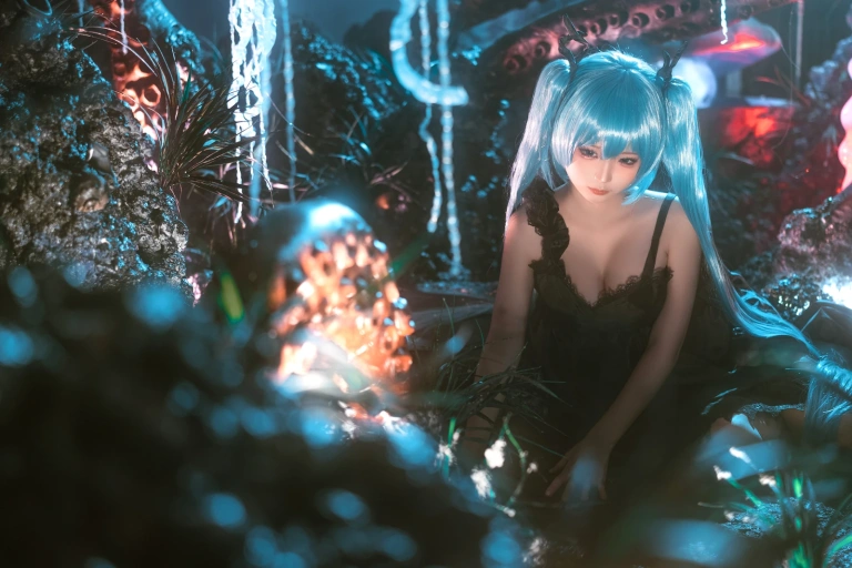 蠢沫沫《深海少女》主题写真：44张全套美图