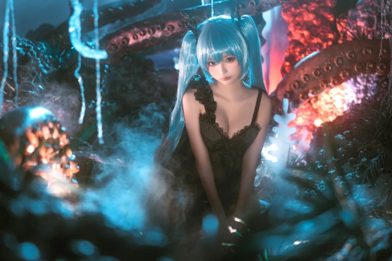 蠢沫沫《深海少女》主题写真：44张全套美图