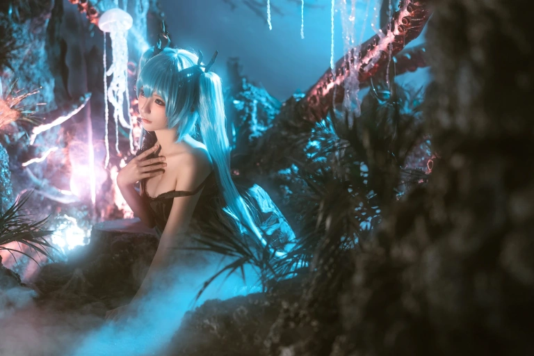 蠢沫沫《深海少女》主题写真：44张全套美图