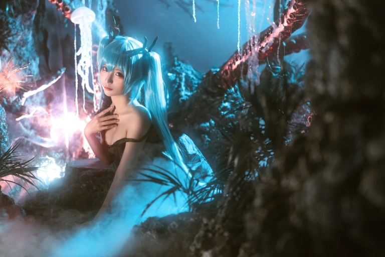蠢沫沫《深海少女》主题写真：44张全套美图
