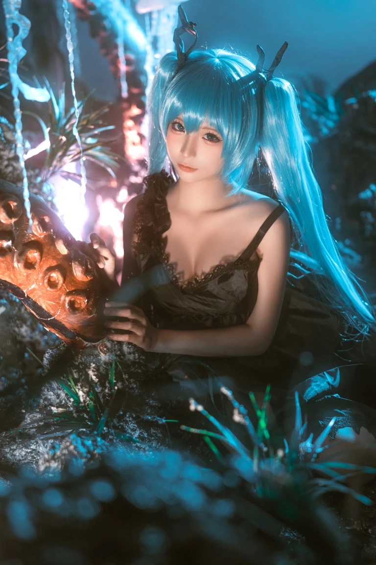 蠢沫沫《深海少女》主题写真：44张全套美图