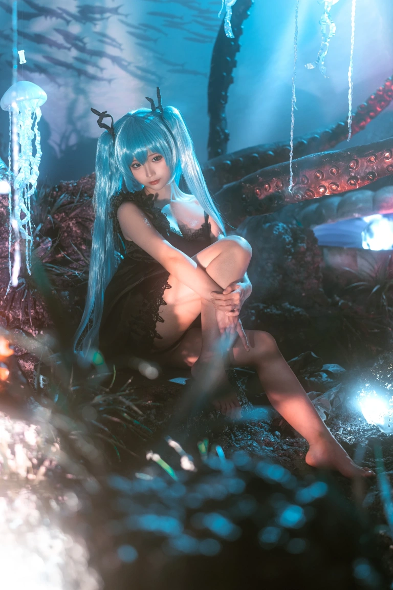 蠢沫沫《深海少女》主题写真：44张全套美图