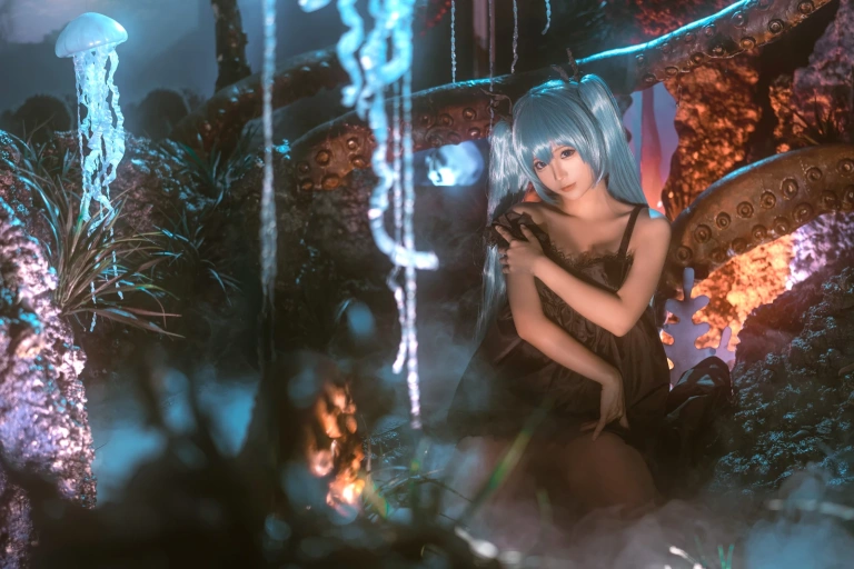 蠢沫沫《深海少女》主题写真：44张全套美图