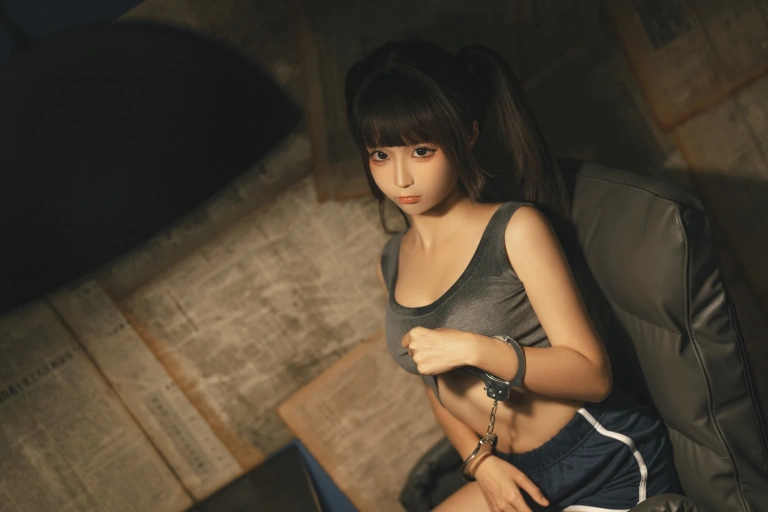 蠢沫沫《审讯》主题写真：140张全套美图