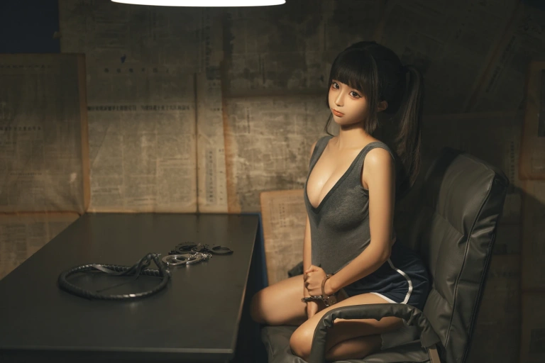 蠢沫沫《审讯》主题写真：140张全套美图