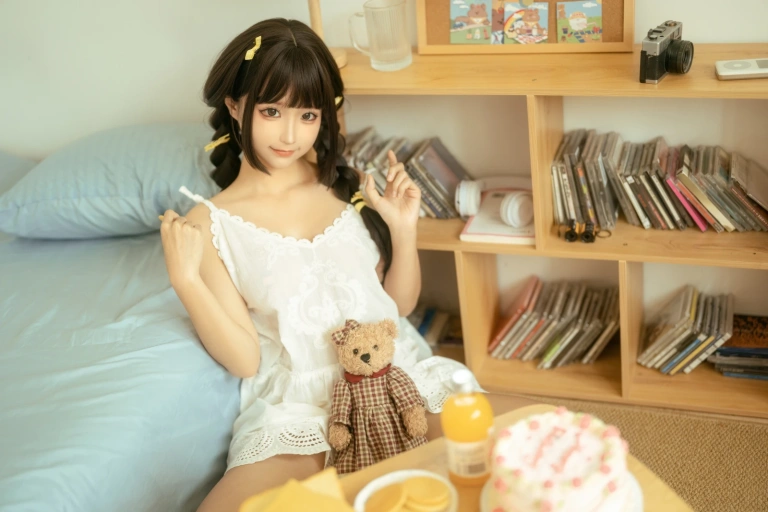 蠢沫沫《宅家日记》主题写真：132张全套美图