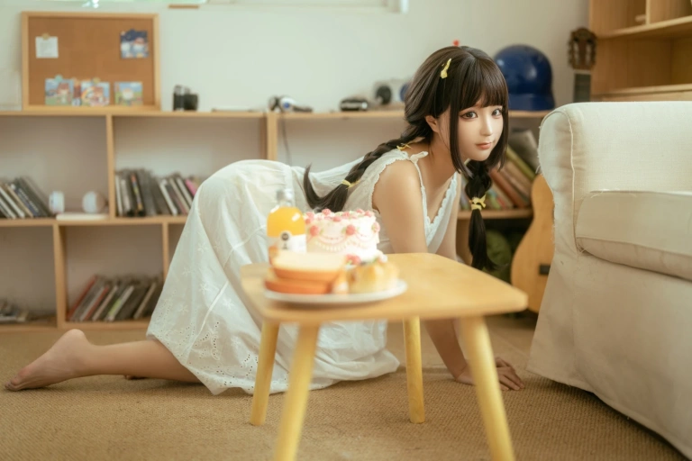 蠢沫沫《宅家日记》主题写真：132张全套美图