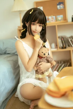 蠢沫沫《宅家日记》主题写真：132张全套美图