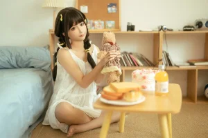 蠢沫沫《宅家日记》主题写真：132张全套美图