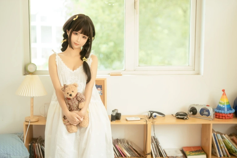 蠢沫沫《宅家日记》主题写真：132张全套美图