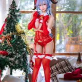日奈娇(椎名莜)《甘雨圣诞》主题写真：34张全套美图