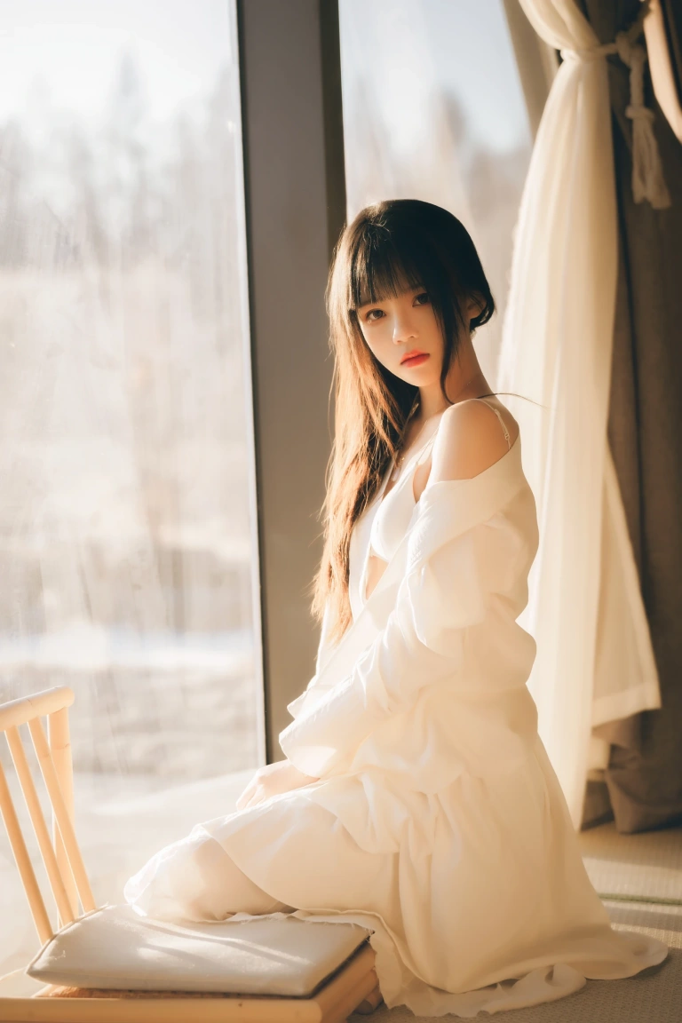 桜桃喵《融雪》主题写真：58张全套美图