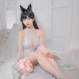 雯仔不讲道理《爱宕花嫁》主题写真：32张全套美图