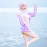 果咩酱《海边玛修》主题写真：35张全套美图