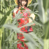 蠢沫沫《苞米地的故事》主题写真：50张全套美图
