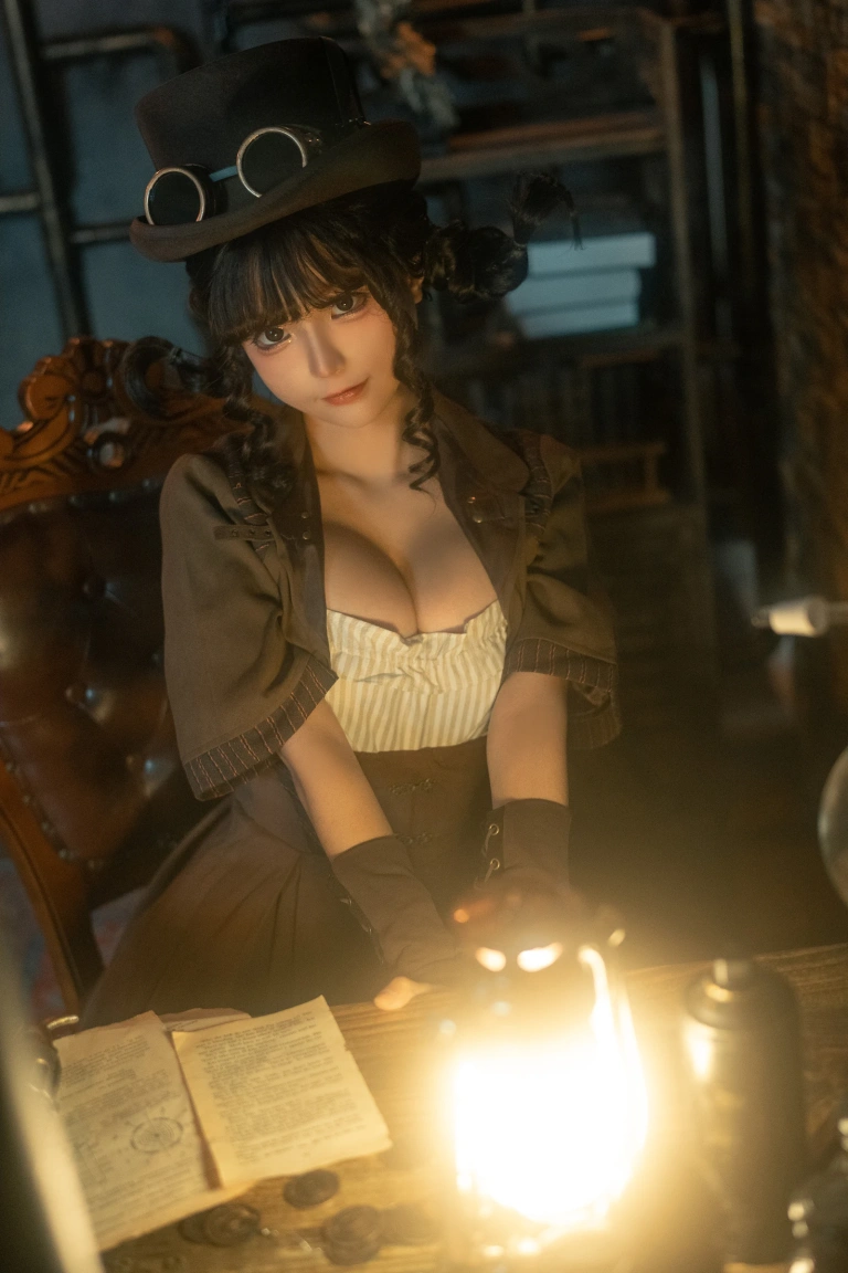 蠢沫沫《蒸汽少女》主题写真：110张全套美图