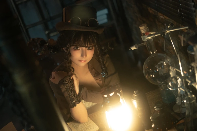 蠢沫沫《蒸汽少女》主题写真：110张全套美图