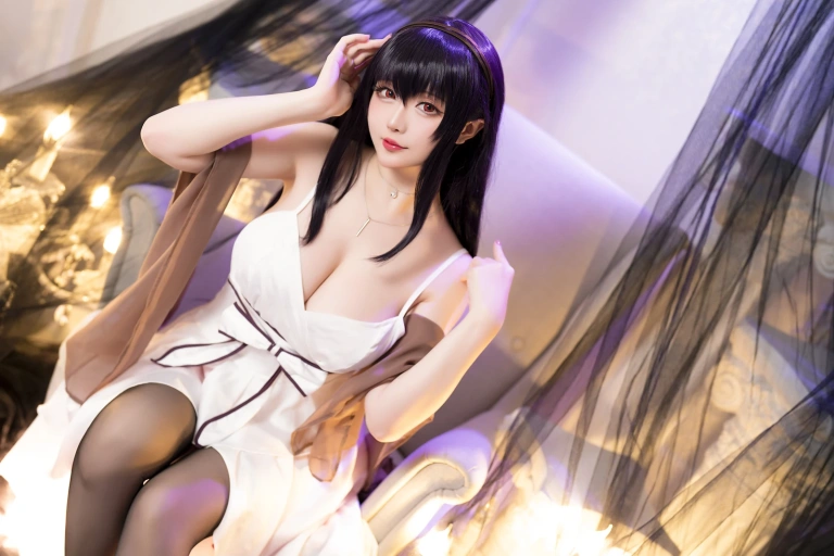 星之迟迟《2022月度计划 10月套图C 路人女主的养成方法 霞之丘诗羽》主题写真：51张全套美图