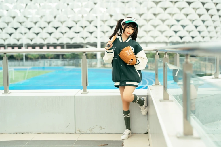 蠢沫沫《棒球女孩》主题写真：102张全套美图
