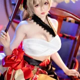 星之迟迟《碧蓝航线 让巴尔 舶刀》主题写真：43张全套美图