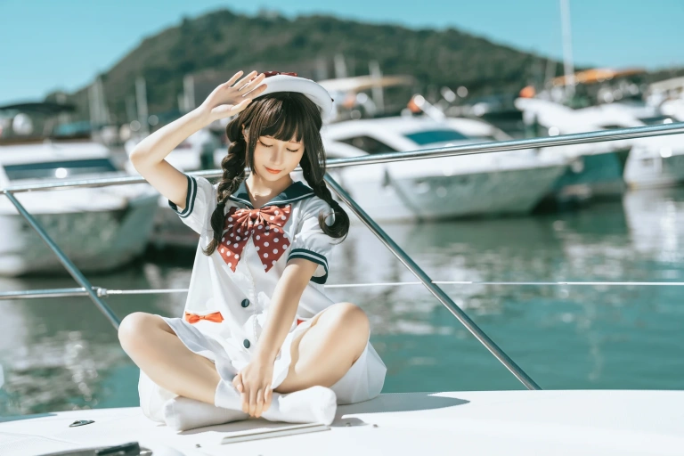 蠢沫沫《水手日记》主题写真：127张全套美图