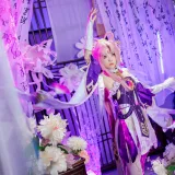 桜桃喵《崩坏·星穹铁道 符玄》主题写真：27张全套美图，含2个视频