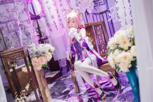 桜桃喵《崩坏·星穹铁道 符玄》主题写真：27张全套美图，含2个视频