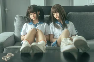 蠢沫沫《同桌的你（&桃良阿宅）》主题写真：110张全套美图