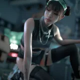 周叽是可爱兔兔《仿生人形》主题写真：38张全套美图