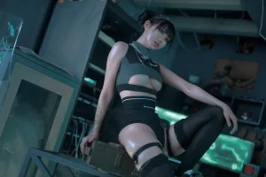周叽是可爱兔兔《仿生人形》主题写真：38张全套美图