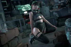 周叽是可爱兔兔《仿生人形》主题写真：38张全套美图
