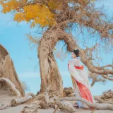 桜桃喵《惊鸿》主题写真：15张全套美图