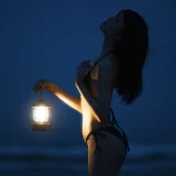 桜桃喵《晚星》主题写真：18张全套美图